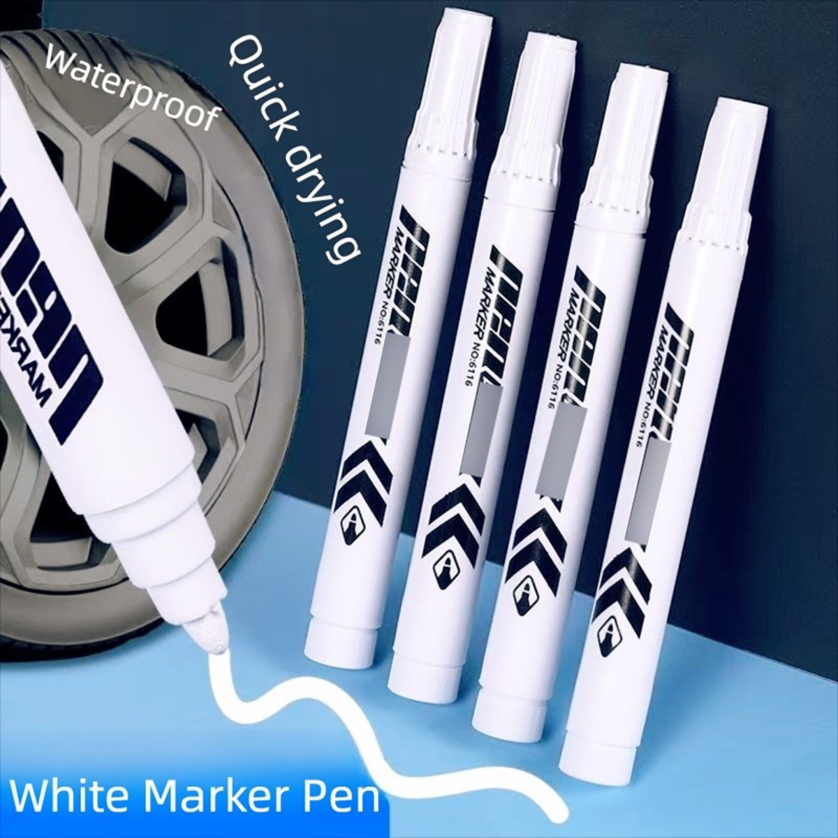 17 Pcs Acrylic Paint White Mar - Tee Height Marker ulasan dan harga
