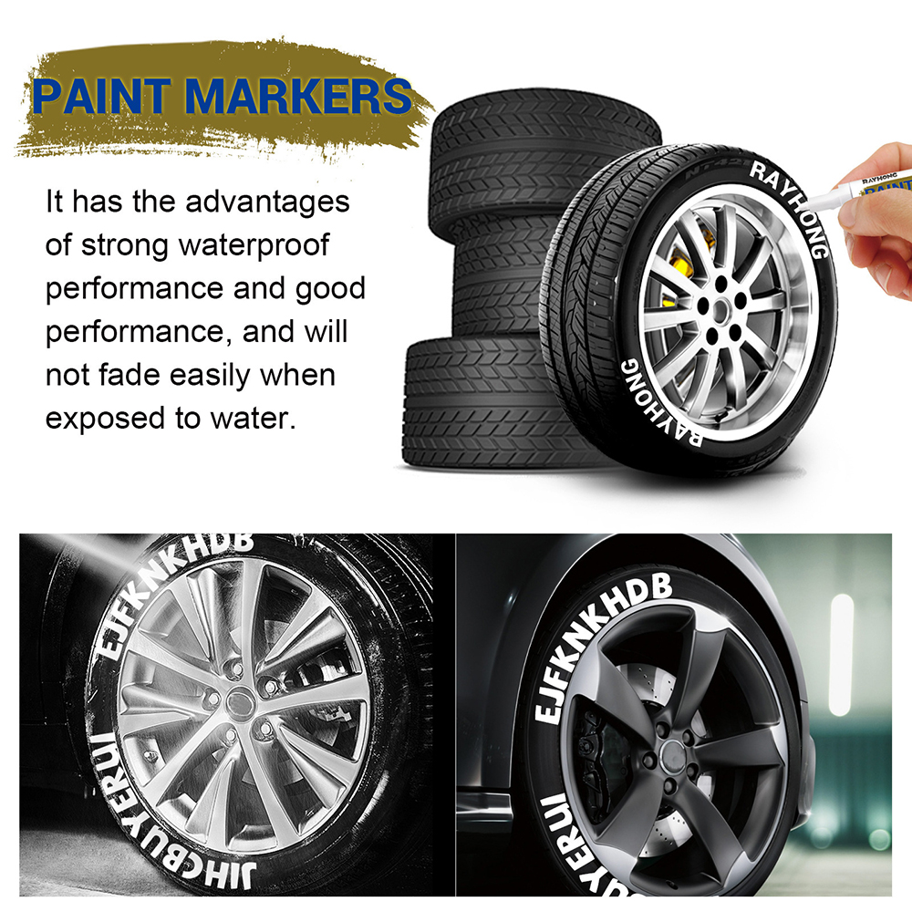 White Waterproof Cars Wheel Ti - Tee Height Marker ulasan dan harga