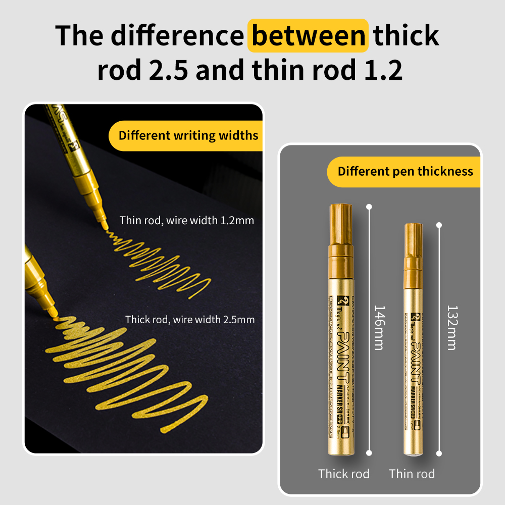 1.2mm/2.5mm Permanent Paint Pe - Tee Height Marker ulasan dan harga