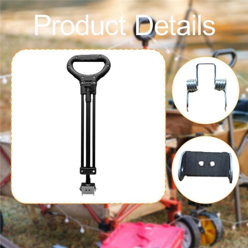 ABGH-Wagon Pull Handle Retract - Pull Cart Fold ulasan dan harga