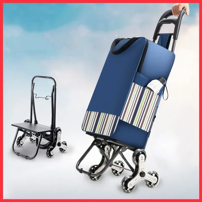 ZEXEF 1PC Light Grocery Shoppi - Pull Cart Fold ulasan dan harga
