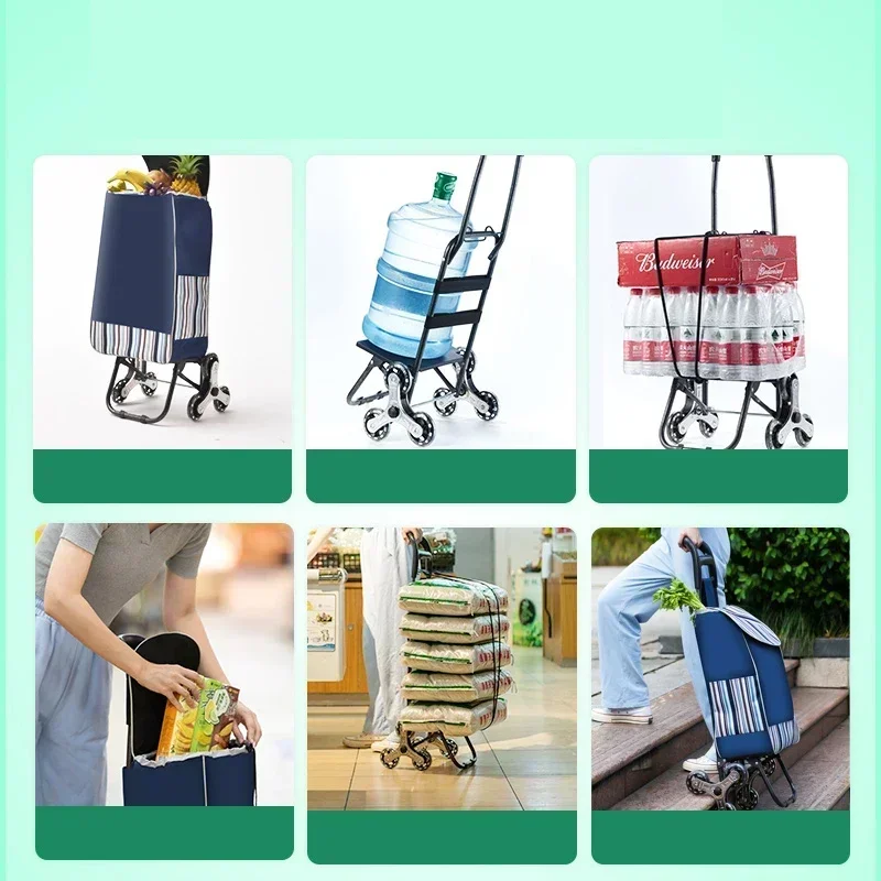 ZEXEF 1PC Light Grocery Shoppi - Pull Cart Fold ulasan dan harga