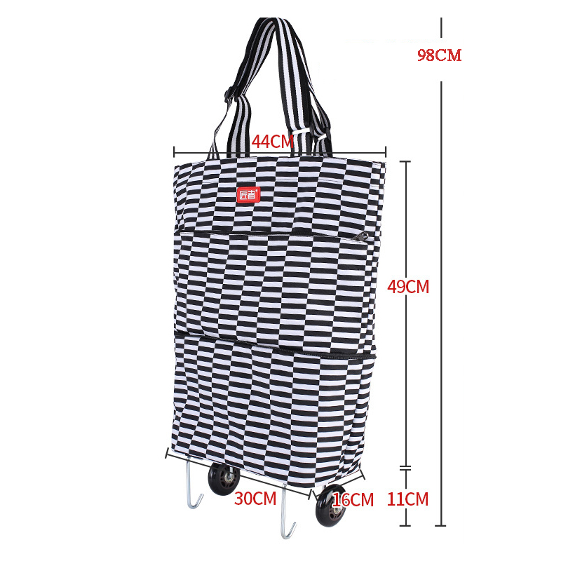 Portable Folding Shopping Cart - Pull Cart Fold ulasan dan harga