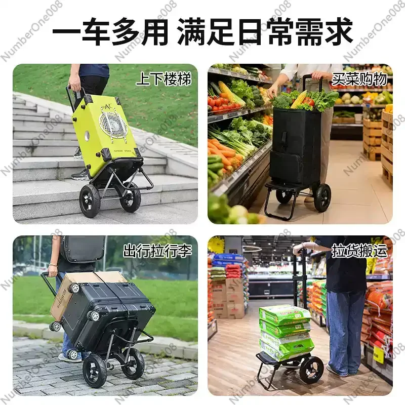 Trailer Folding Small Cart Hou - Pull Cart Fold ulasan dan harga