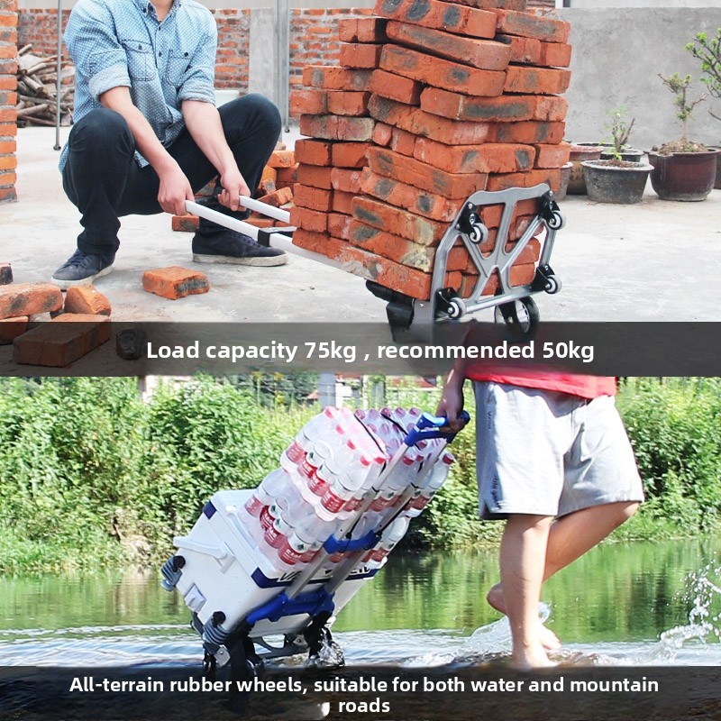 Portable Folding Hand-Pulled C - Pull Cart Fold ulasan dan harga