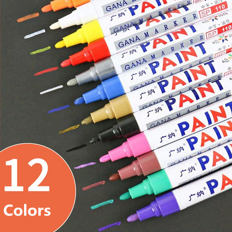 12 Colors Permanent Waterproof - Tee Height Marker ulasan dan harga