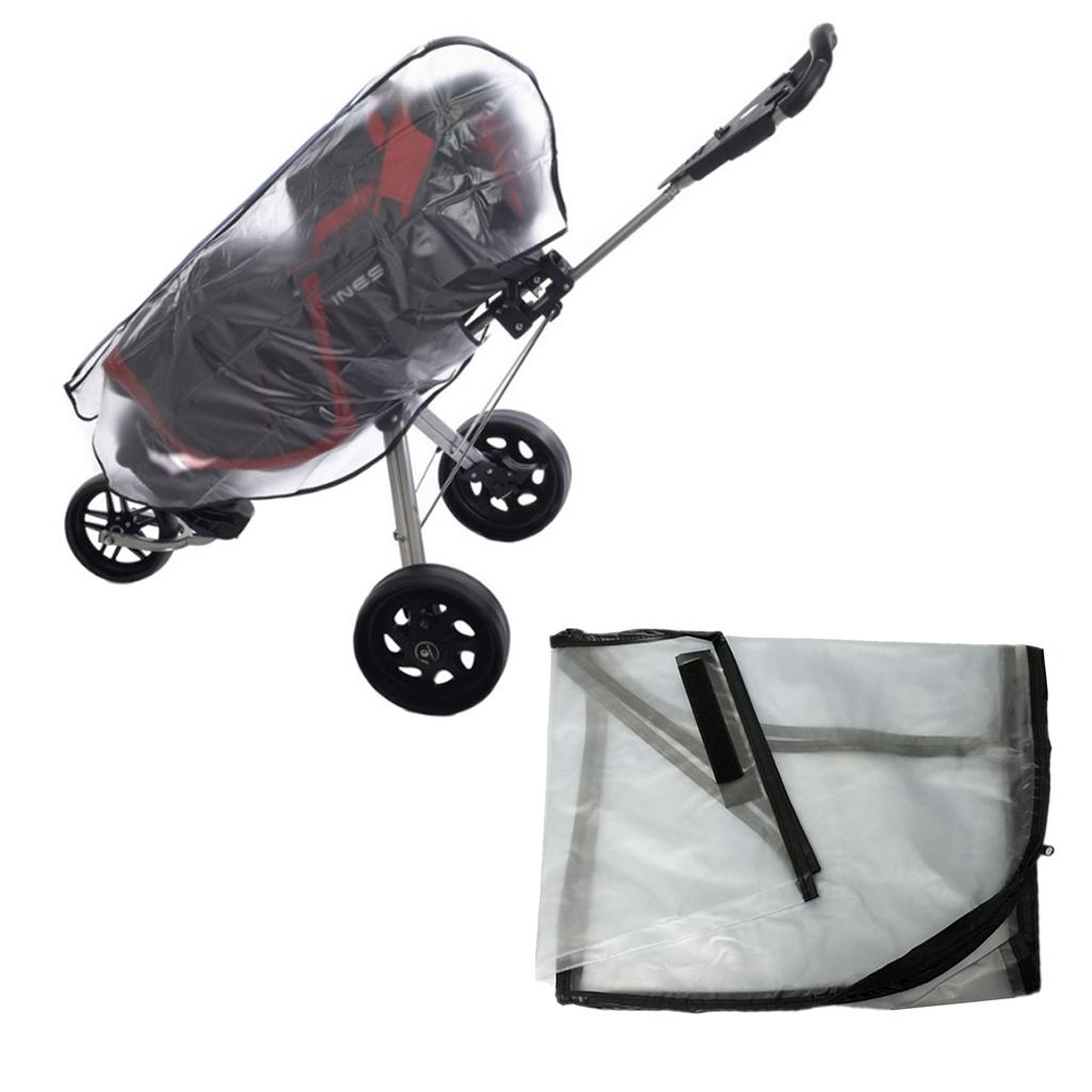 Folding Clear Rain Cover for G - Golf Bag Stand Cart ulasan dan harga