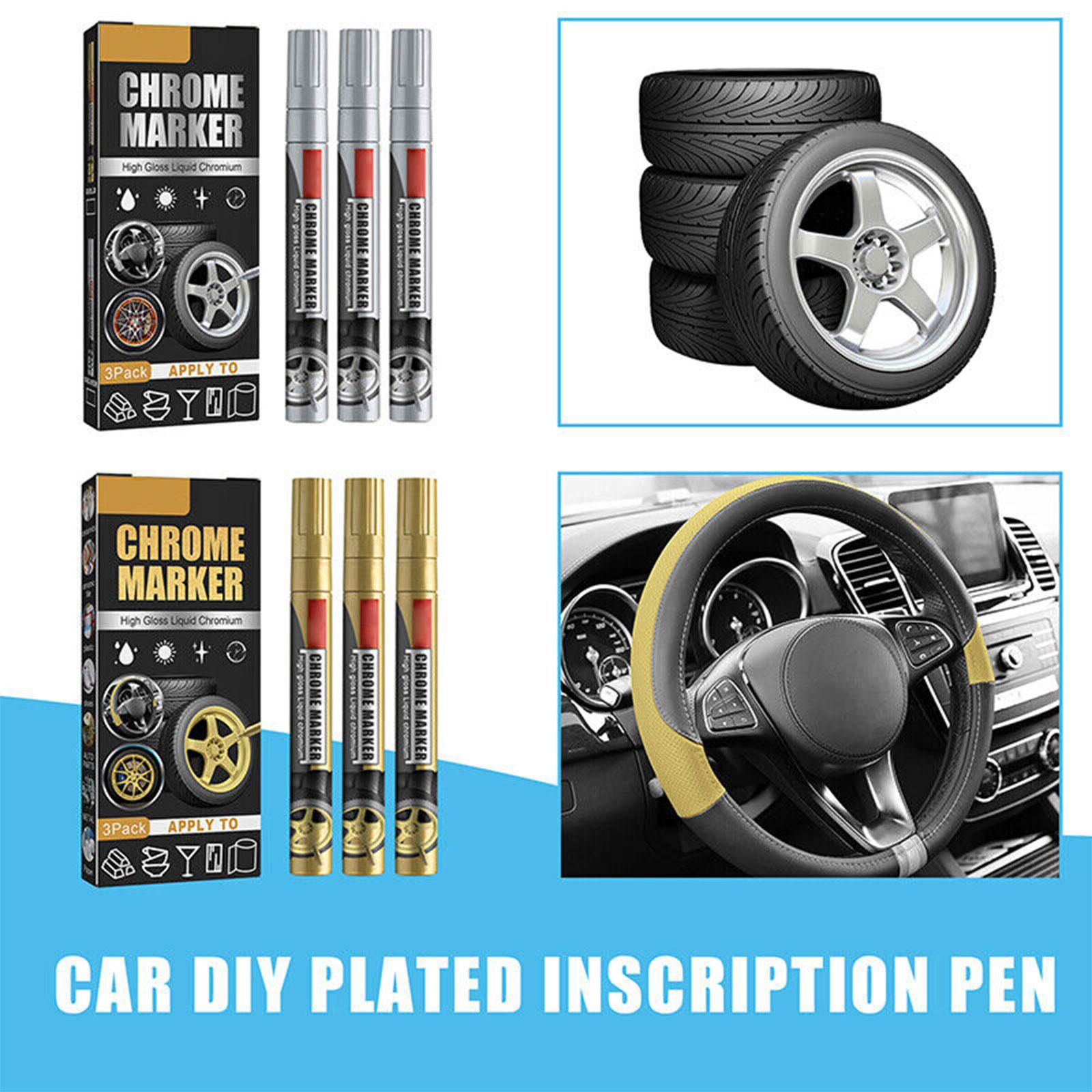 3pcs Chrome Marker Pen Permane - Tee Height Marker ulasan dan harga