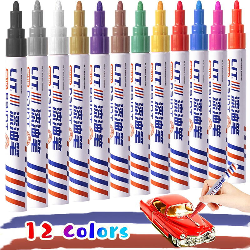 1/8/12Pcs Colored Permanent Pa - Tee Height Marker ulasan dan harga