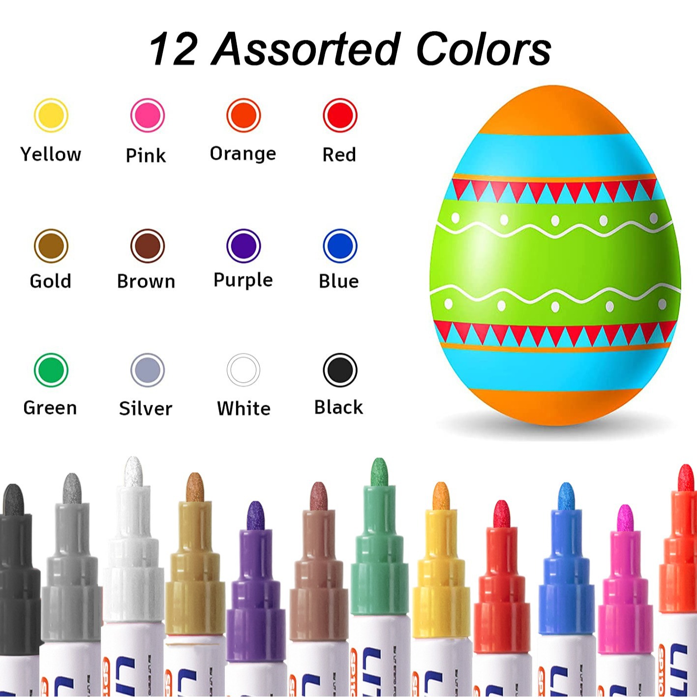 1/8/12Pcs Colored Permanent Pa - Tee Height Marker ulasan dan harga